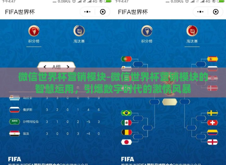 微信世界杯营销模块-微信世界杯营销模块的智慧运用，引爆数字时代的激情风暴