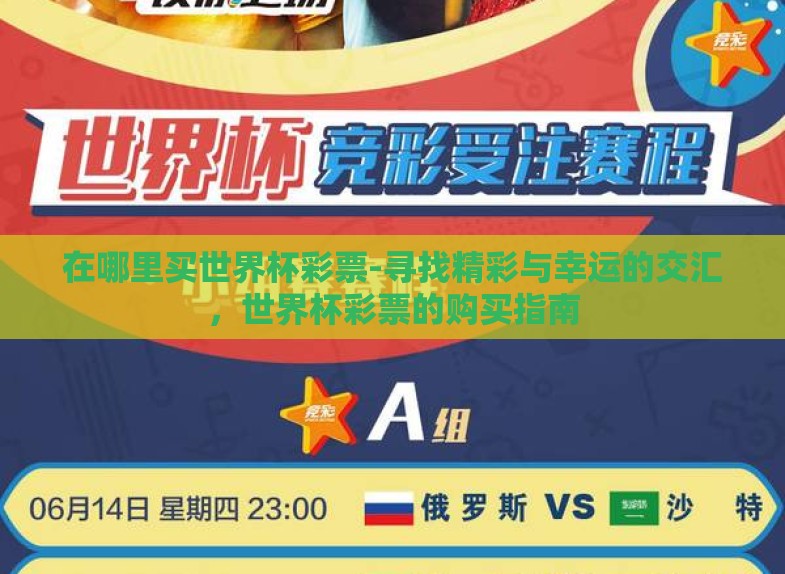 在哪里买世界杯彩票-寻找精彩与幸运的交汇，世界杯彩票的购买指南