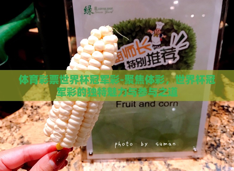 体育彩票世界杯冠军彩-聚焦体彩,世界杯冠军彩的独特魅力与参与之道 体育彩票世界杯冠军彩-聚焦体彩,世界杯冠军彩的独特魅力与参与之道