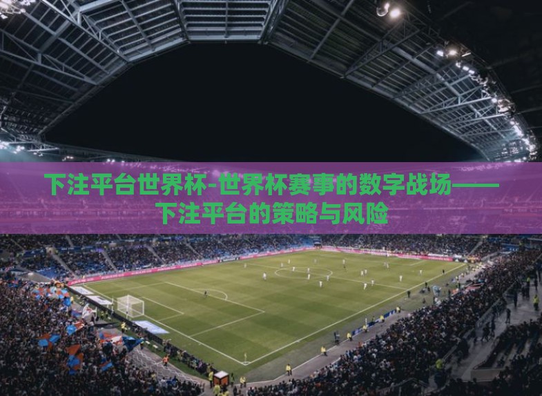 下注平台世界杯-世界杯赛事的数字战场——下注平台的策略与风险 下注平台世界杯-世界杯赛事的数字战场——下注平台的策略与风险