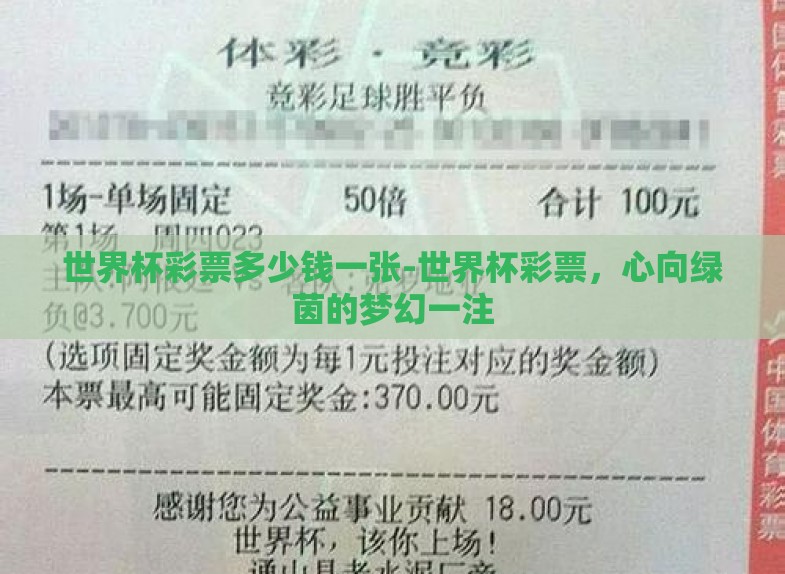 世界杯彩票多少钱一张-世界杯彩票,心向绿茵的梦幻一注 世界杯彩票多少钱一张-世界杯彩票,心向绿茵的梦幻一注