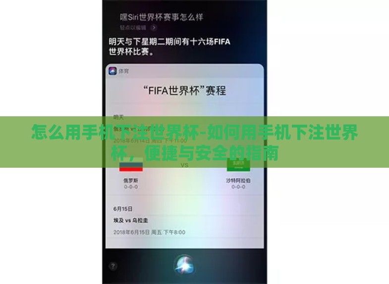 怎么用手机下注世界杯-如何用手机下注世界杯,便捷与安全的指南 怎么用手机下注世界杯-如何用手机下注世界杯,便捷与安全的指南