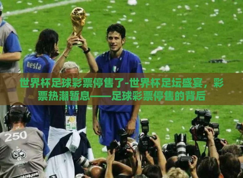 世界杯足球彩票停售了-世界杯足坛盛宴,彩票热潮暂息——足球彩票停售的背后 世界杯足球彩票停售了-世界杯足坛盛宴,彩票热潮暂息——足球彩票停售的背后